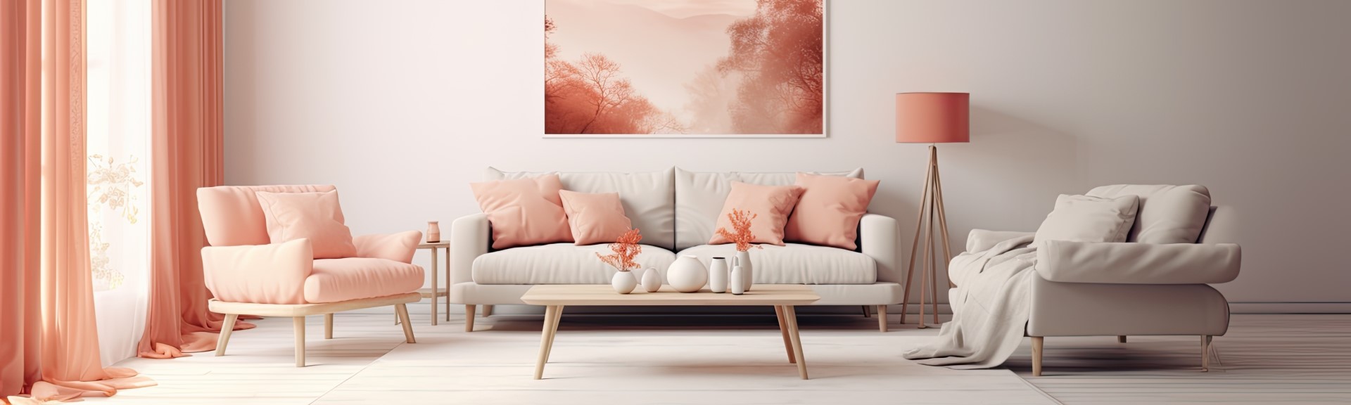 Peach Fuzz we wnętrzach. Jak urządzić mieszkanie, korzystając z materiałów i elementów w kolorze roku Pantone 2024?